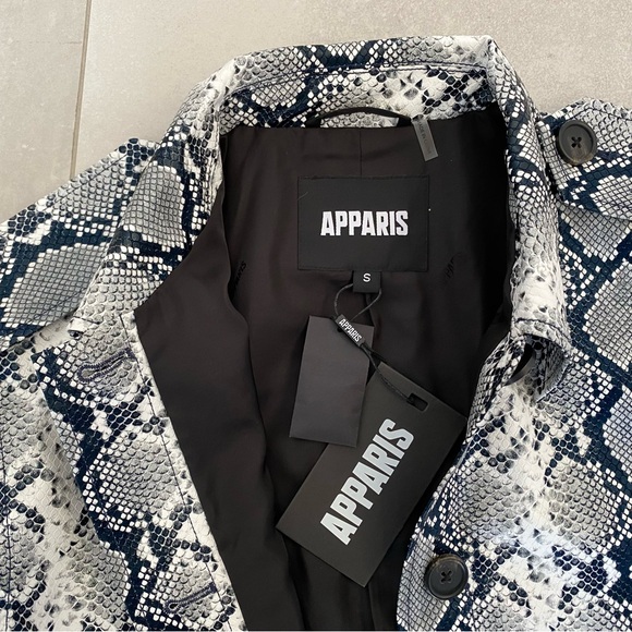 NWT APPARIS INGRID PYTHON TRENCH COAT - Picture 7 of 15